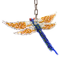 Switch Beaded dragonfly-shaped keychain on a white background 2 image