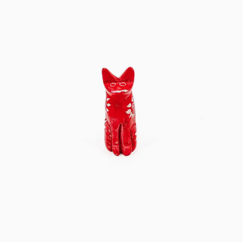 Soapstone Animal Figurine, Cat