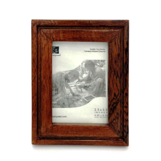 etched oak gift enclosure frame