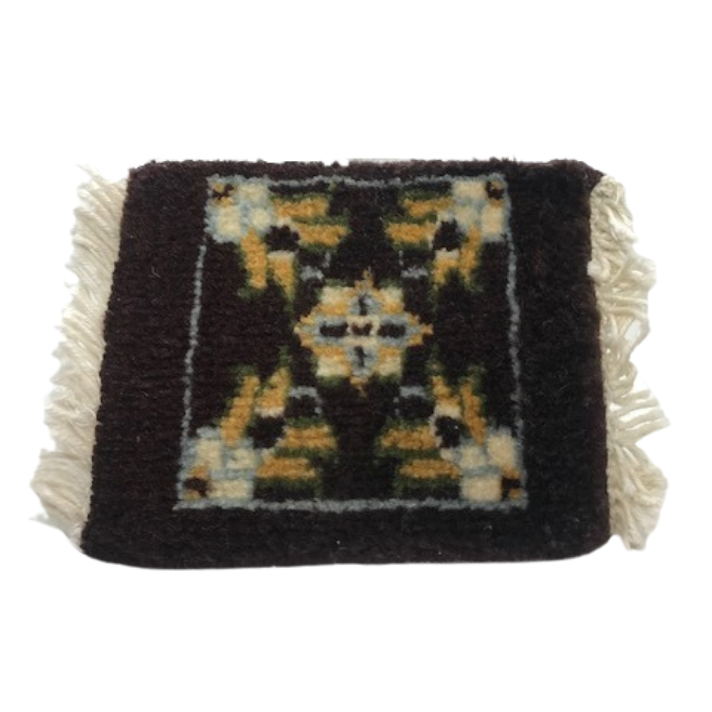 Hand Knotted Rug Coaster
