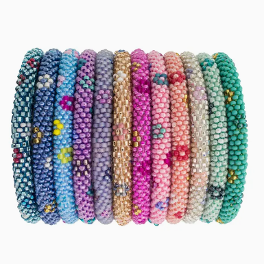 Roll-On Bracelet Flower Power Assorted