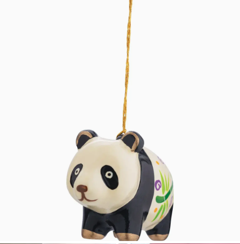 Panda Bear- Confetti Ceramic Ornament