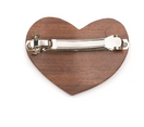 Switch Heart Shaped Hand-carved Wooden Barrette 3 image