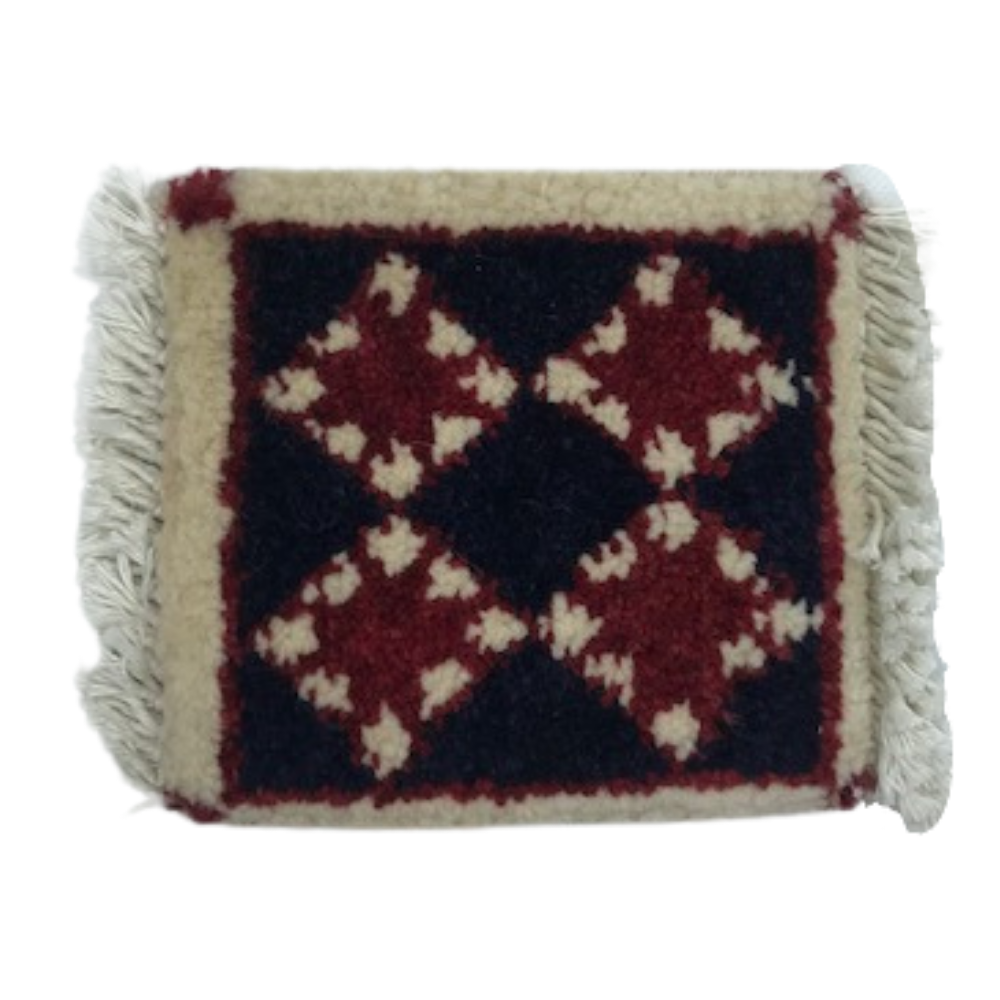 Hand Knotted Rug Coaster