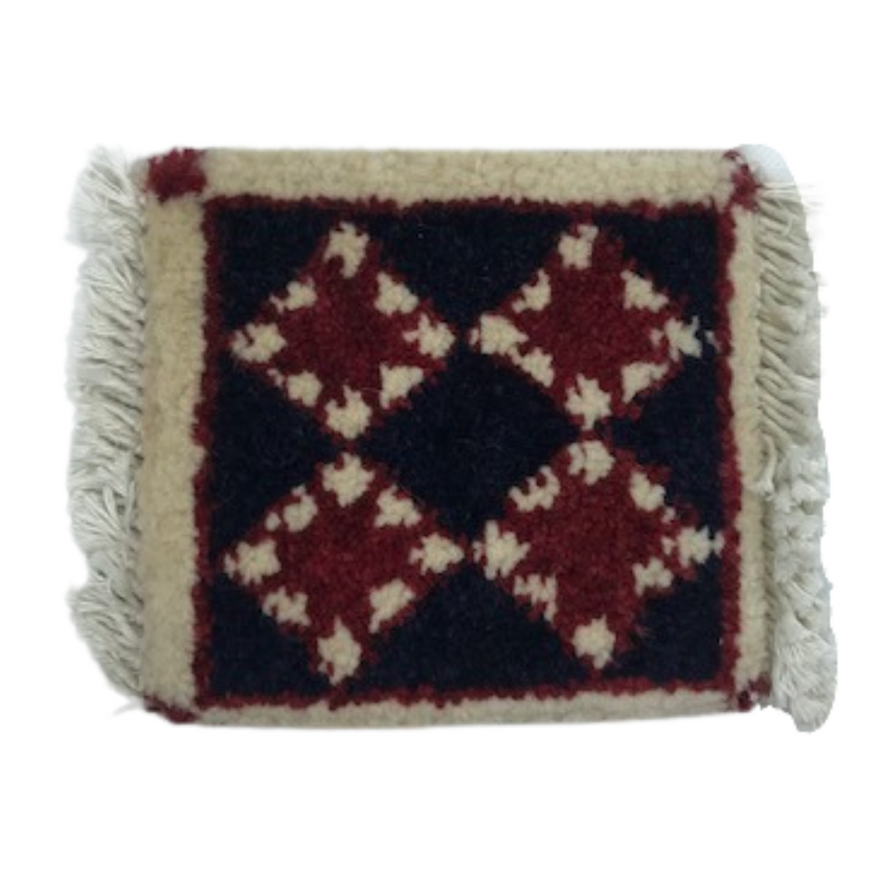 Hand Knotted Rug Coaster
