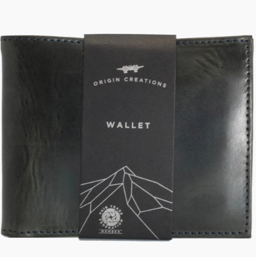 front image of black twin engine wallet