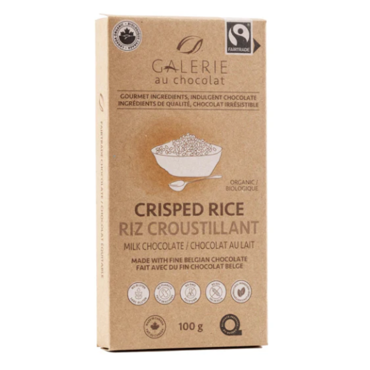 Crisped Rice Milk Chocolate Bar 100g