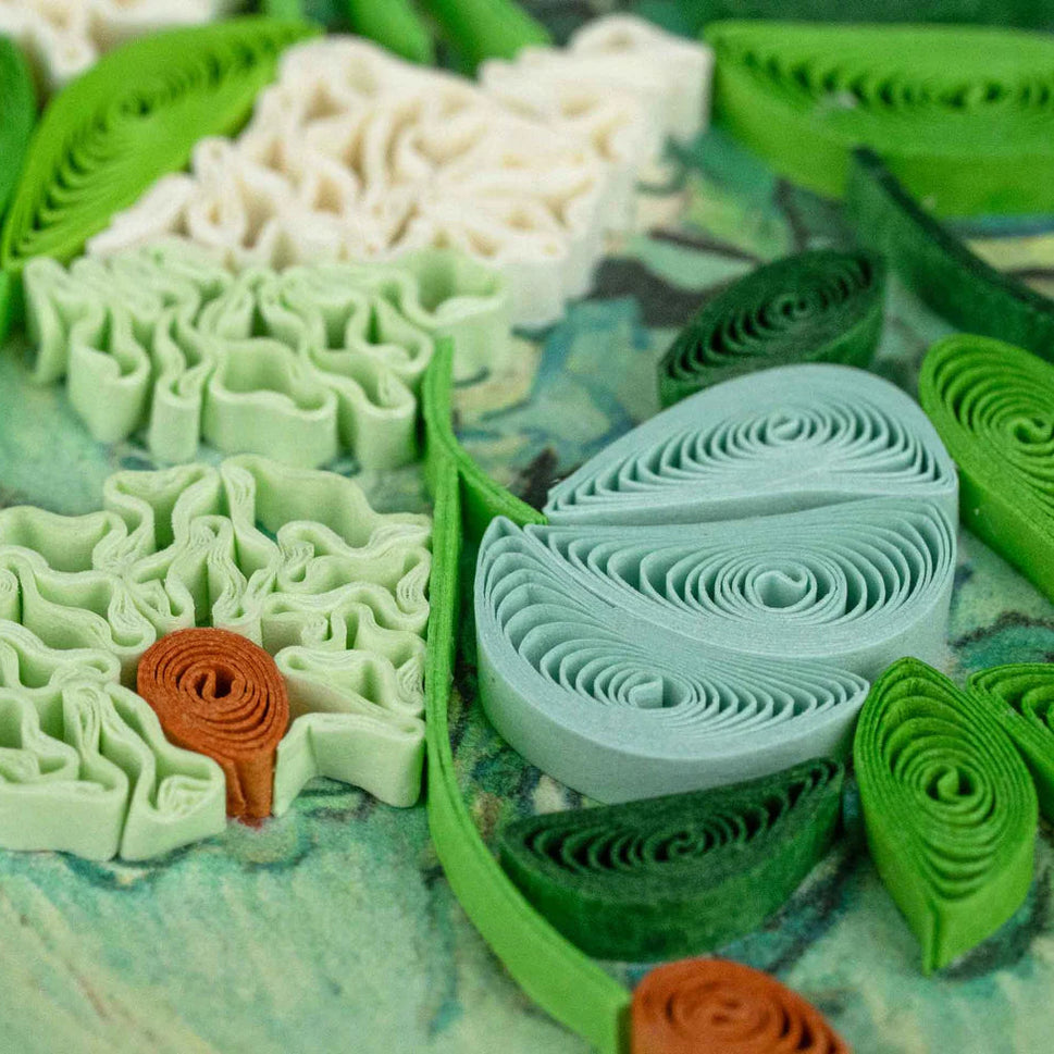 Quilled Artist Series Card – Roses, van Gogh