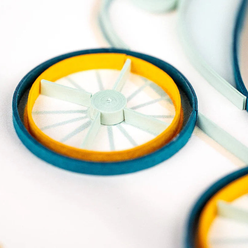 Quilled Baby Buggy Greeting Card