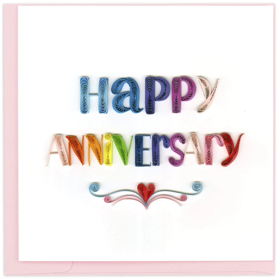 Quilled Happy Anniversary Card