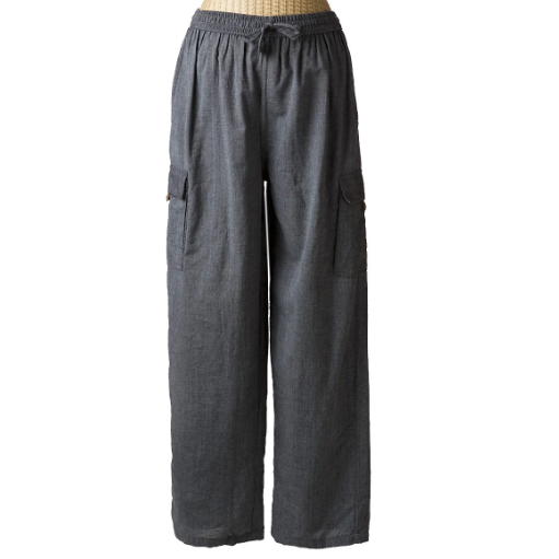 Solid Pants with Drawstring