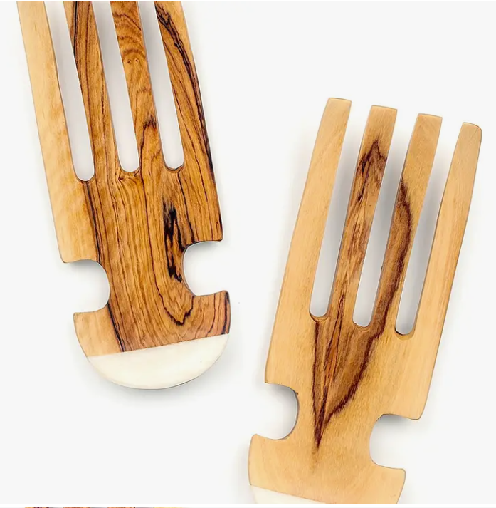 SALE Olivewood Salad Tossing Claws