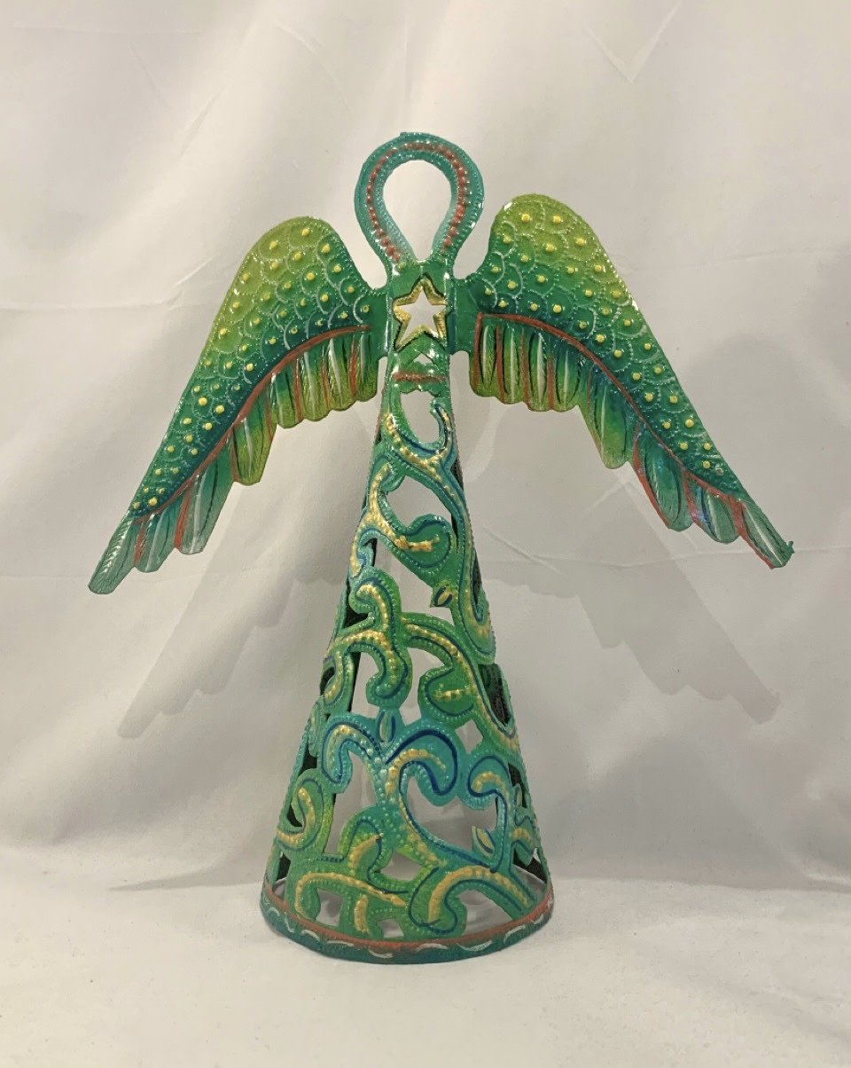 Green Turquoise Standing Angel