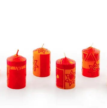 African Sunset Candle Votive 2” Box of 6