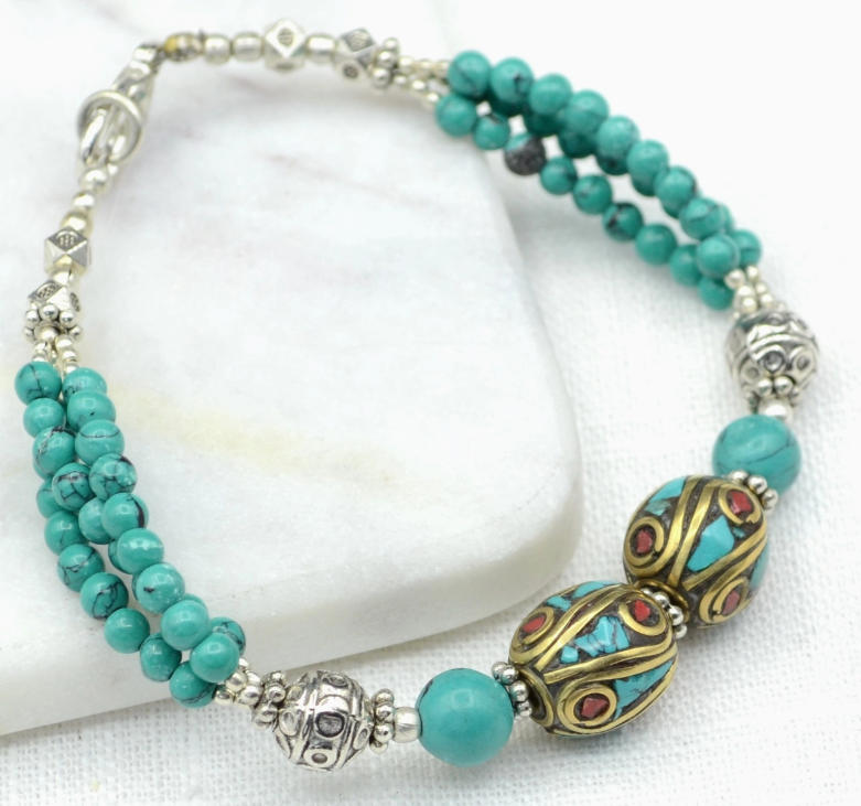 Kailash Turquoise Tibetan Bracelet