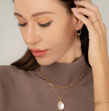 Holly Layered Mother-Of-Pearl Necklaces