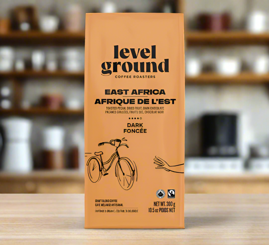 level ground ugandan dark roast coffee