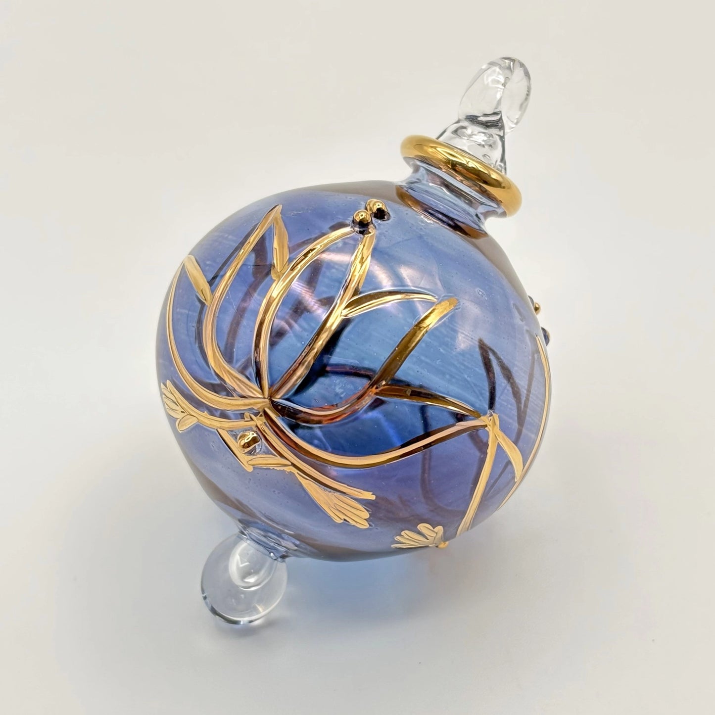 lotus blue ornament