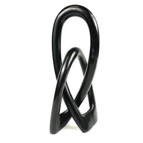 Lover's Knot Black Stone 10"