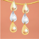 Switch Fresh Beginnings Mixed Metal Tear Drop Earrings 3 image