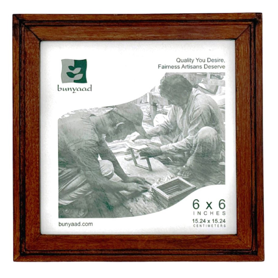 mahogany etched frame