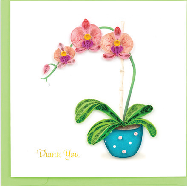 Thank you Potted Orchid Card