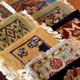 Hand Knotted Rug Coaster