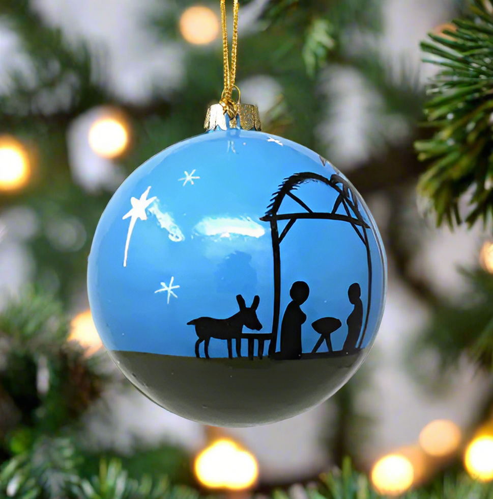 Handpainted Christmas Nativity Ornament