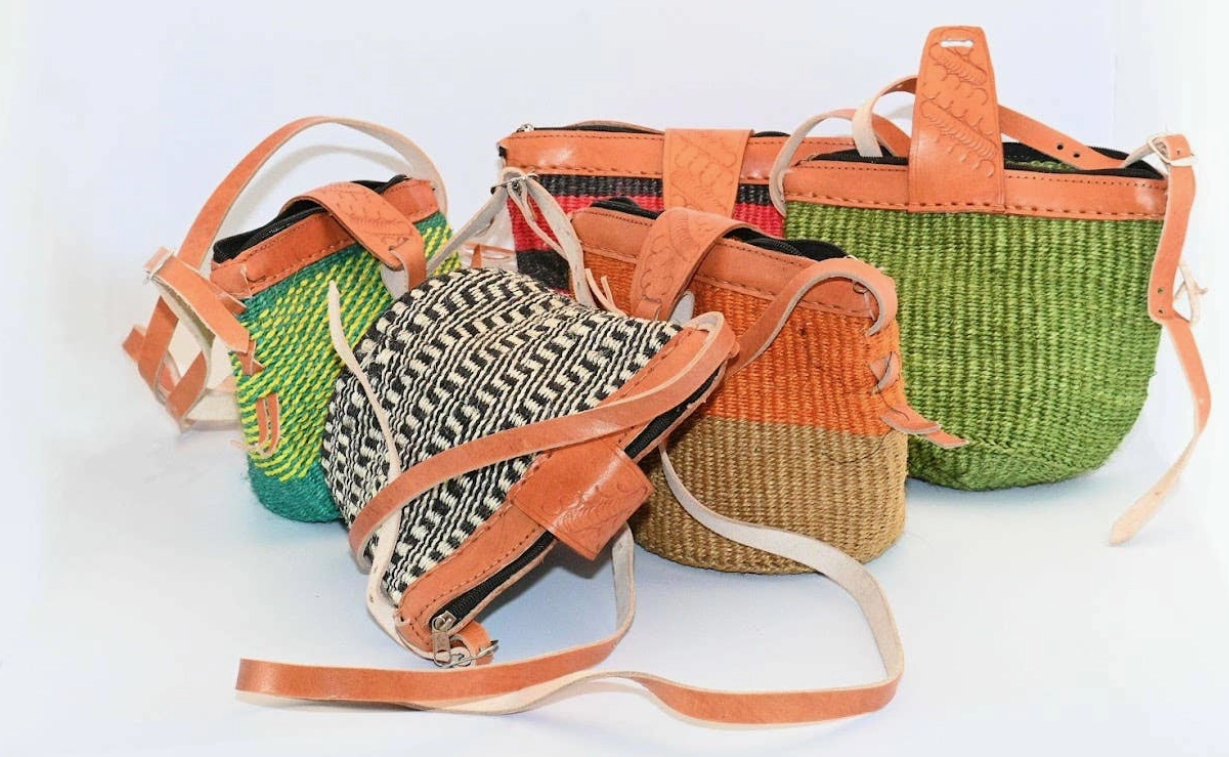 Long Strap Sisal Purse Assorted