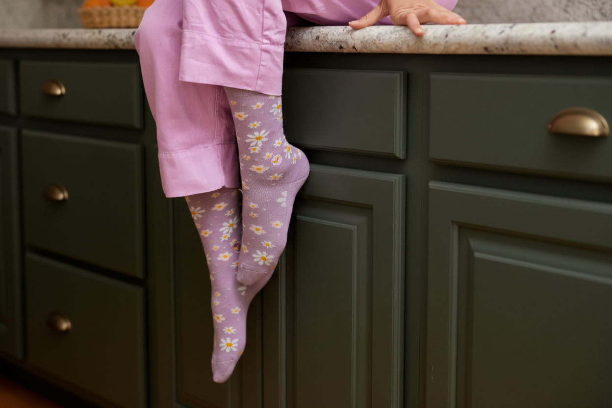 Socks That Plant Trees (Lavender Daisies)
