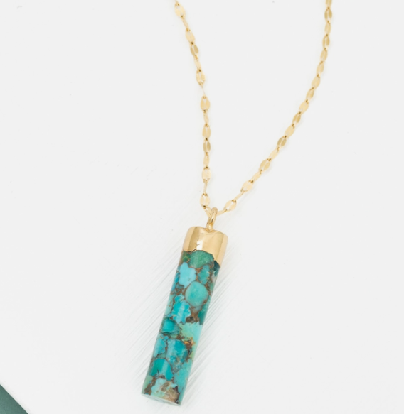 Pillar Necklace in Turquoise