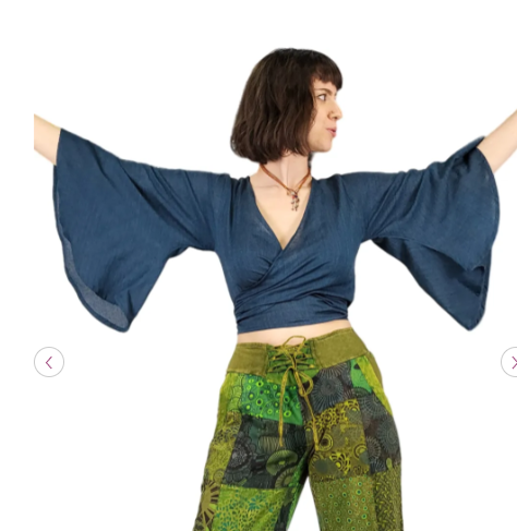 Bell Sleeve Wrap Top