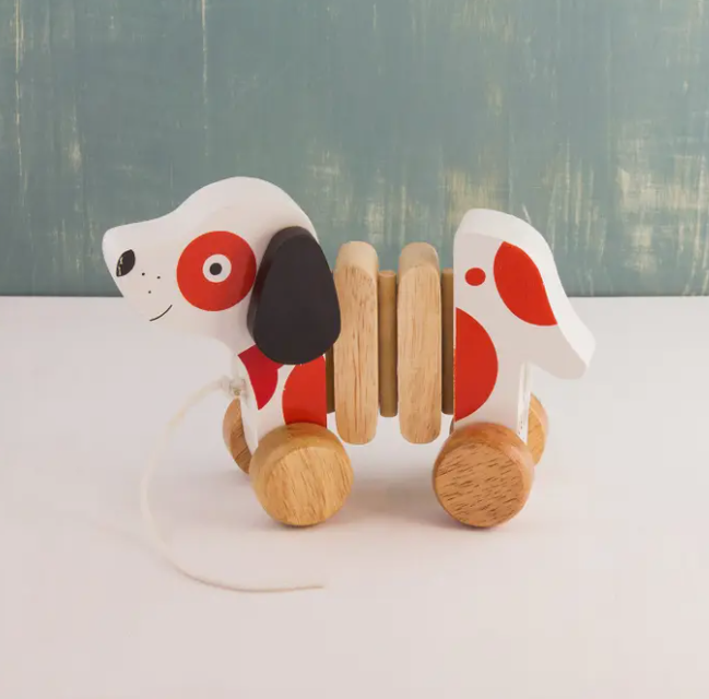 Wooden Pull-Along Puppy Dog