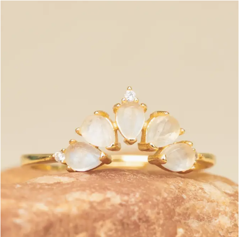 Celestial Moonstone Ring