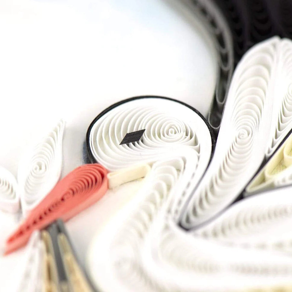 Quilled Paper Stork Delivery Card