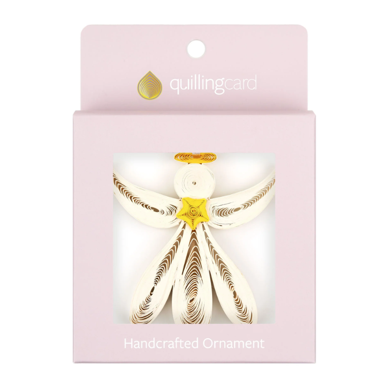 quilling angel ornament