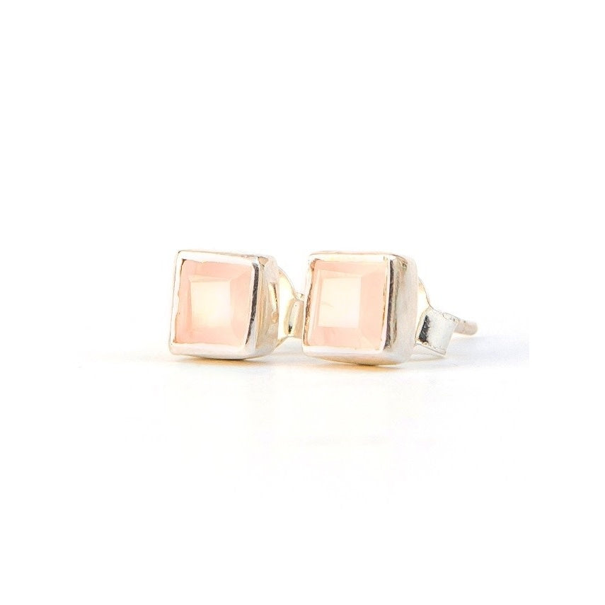 Rose Quartz Studs