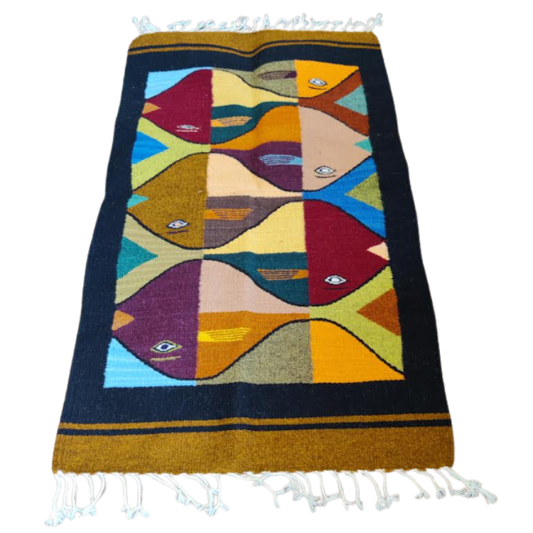 Zapotec Fishes Union Of Soul Rug