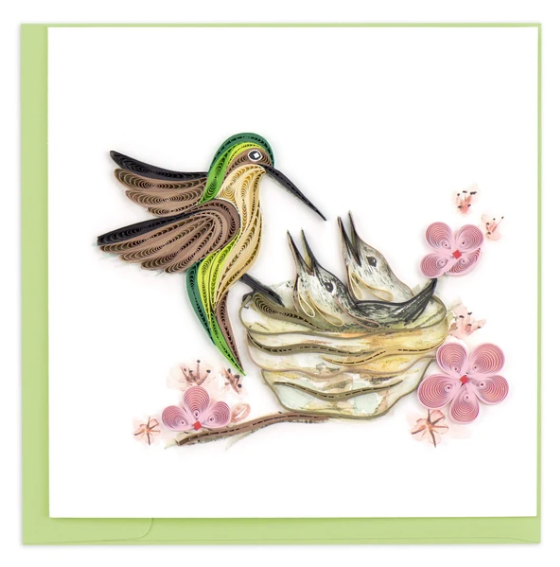 Hummingbird Family Card