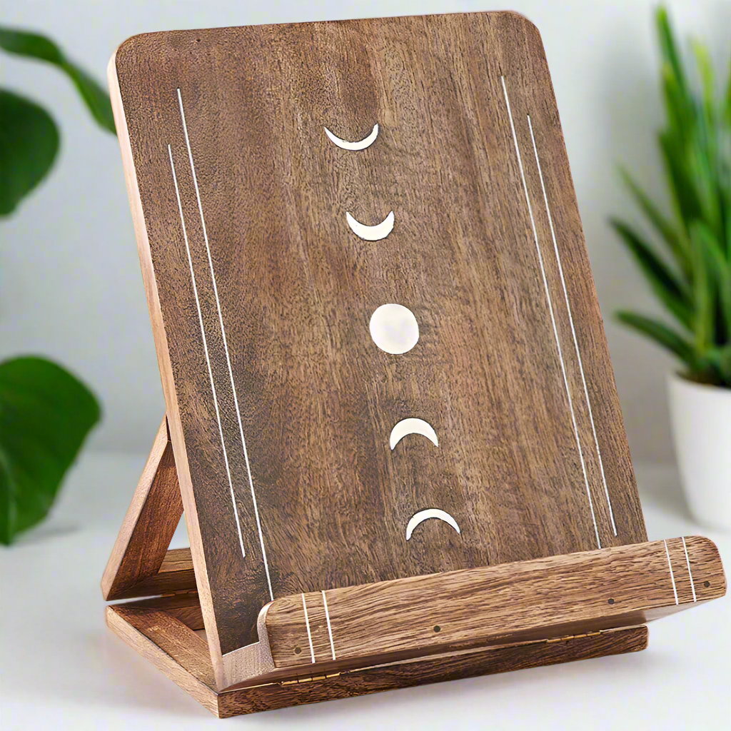 Hand-carved Tablet and Book Stand - Indukala Inlay