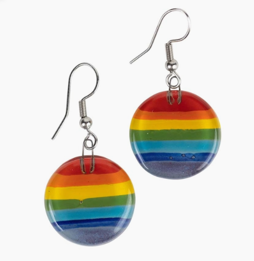 Glass Rainbow Earrings