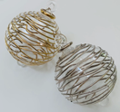 Switch Blown Glass Ornament Gold Spiral 2 image