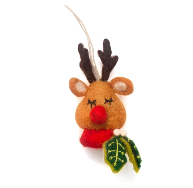 Rudolph Head Ornament