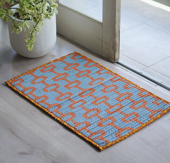 Sale Blue Spice Corded Mat