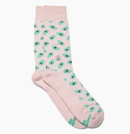 Socks that Provide Meals Avocado