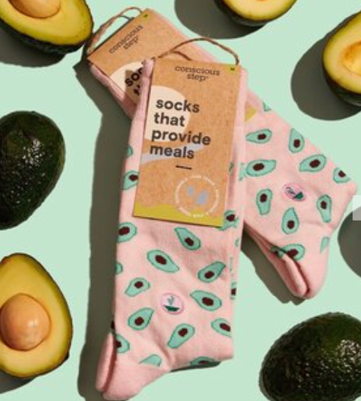 Socks that Provide Meals Avocado