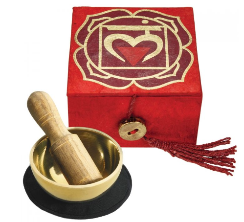 Root Chakra Meditation Gift Set with 2" Singing Bowl