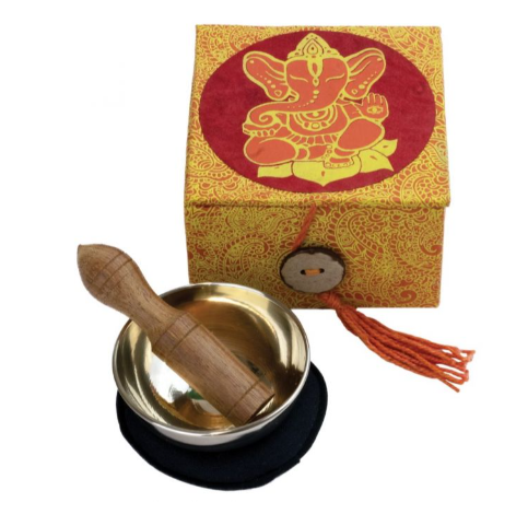 Ganesh Meditation Gift Set with 2" Singing Bowl