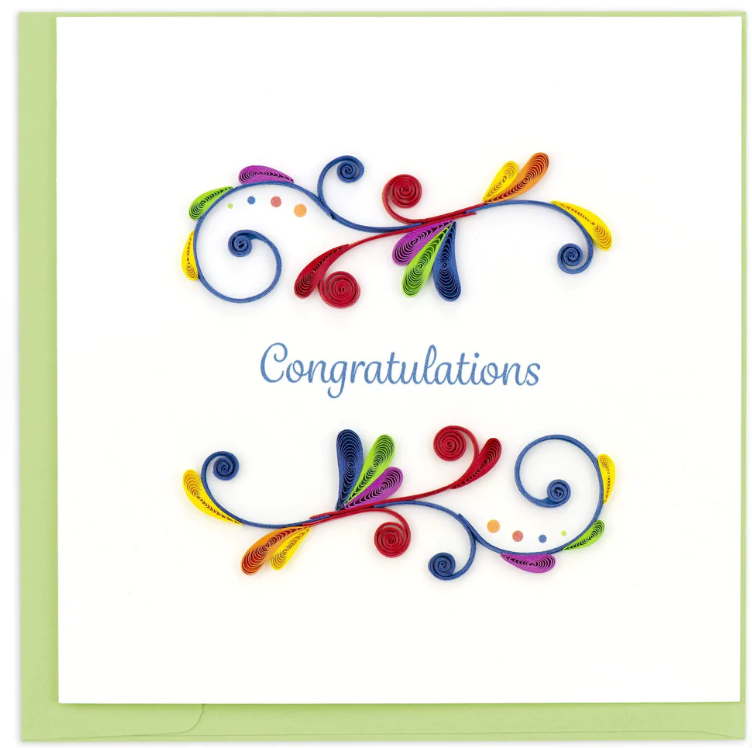 Congratulations Swirl Card