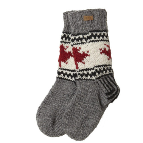 AAA Canada Handknit Wool Socks - Size Medium